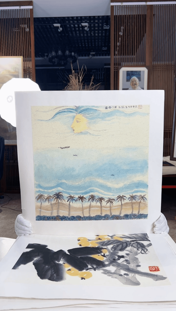 【闪购商品】绘画限量作品亲签盖章版画S
