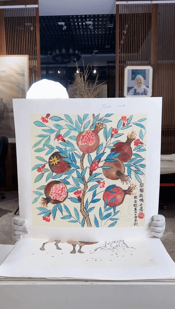 【闪购商品】绘画限量作品亲签盖章版画S