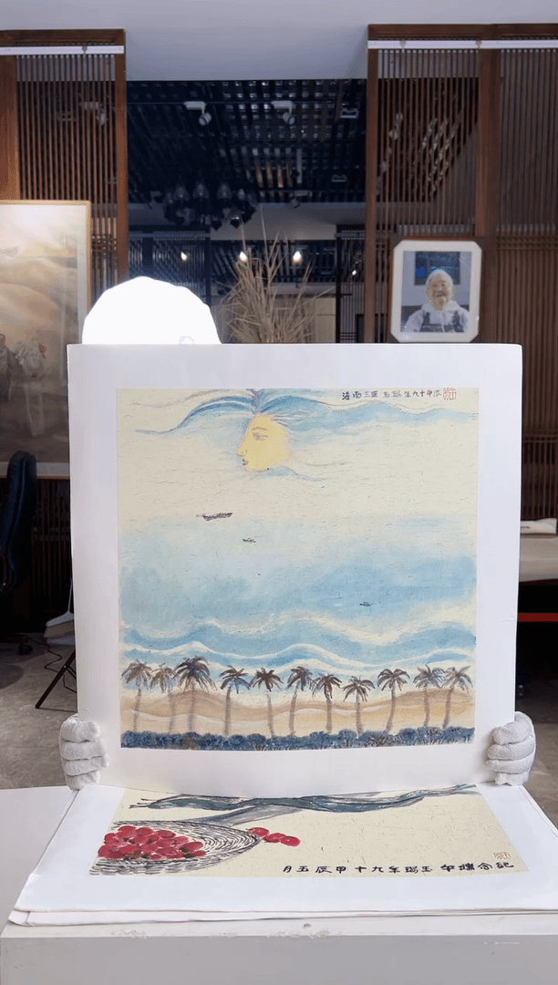【闪购商品】绘画限量作品亲签盖章版画S