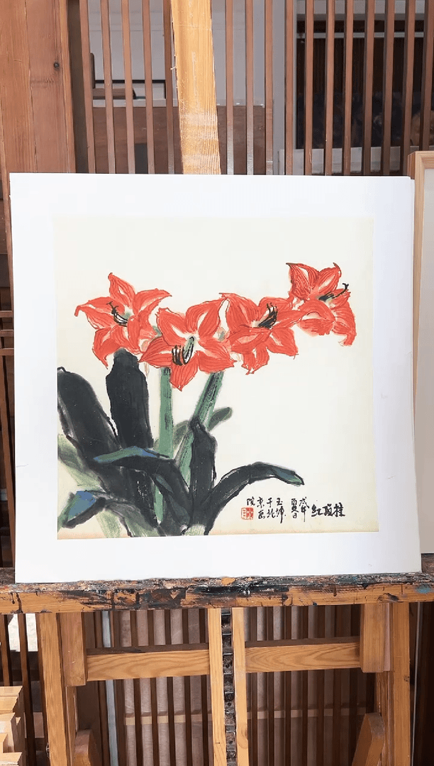 【闪购商品】绘画限量作品亲签盖章版画S