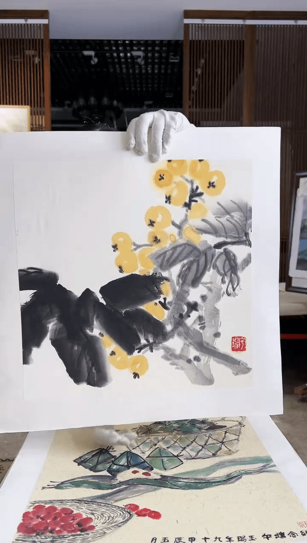 【闪购商品】绘画限量作品亲签盖章版画S