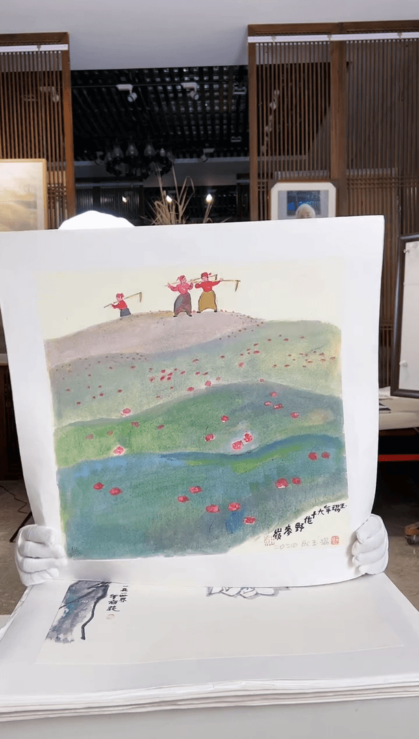 【闪购商品】绘画限量作品亲签盖章版画S