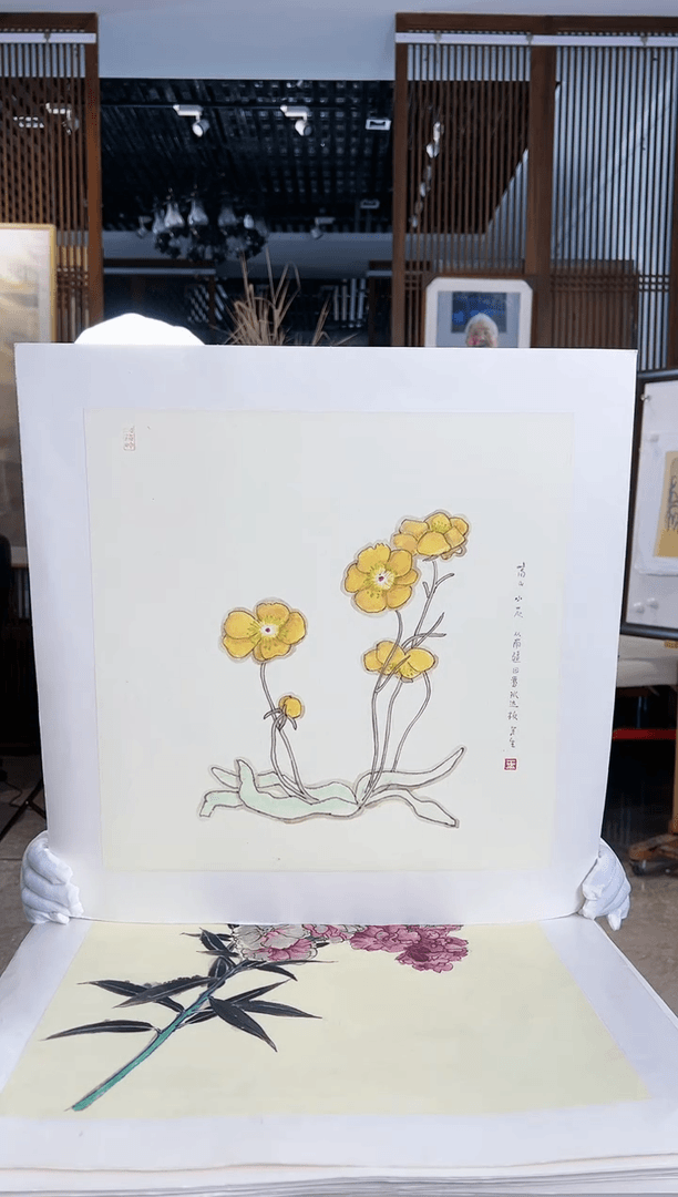 【闪购商品】绘画限量作品亲签盖章版画S