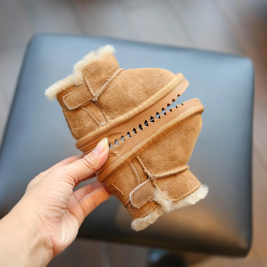 巴拉巴拉宝宝棉鞋冬季加绒儿童雪地靴男女小童1-3岁棉靴婴儿靴子