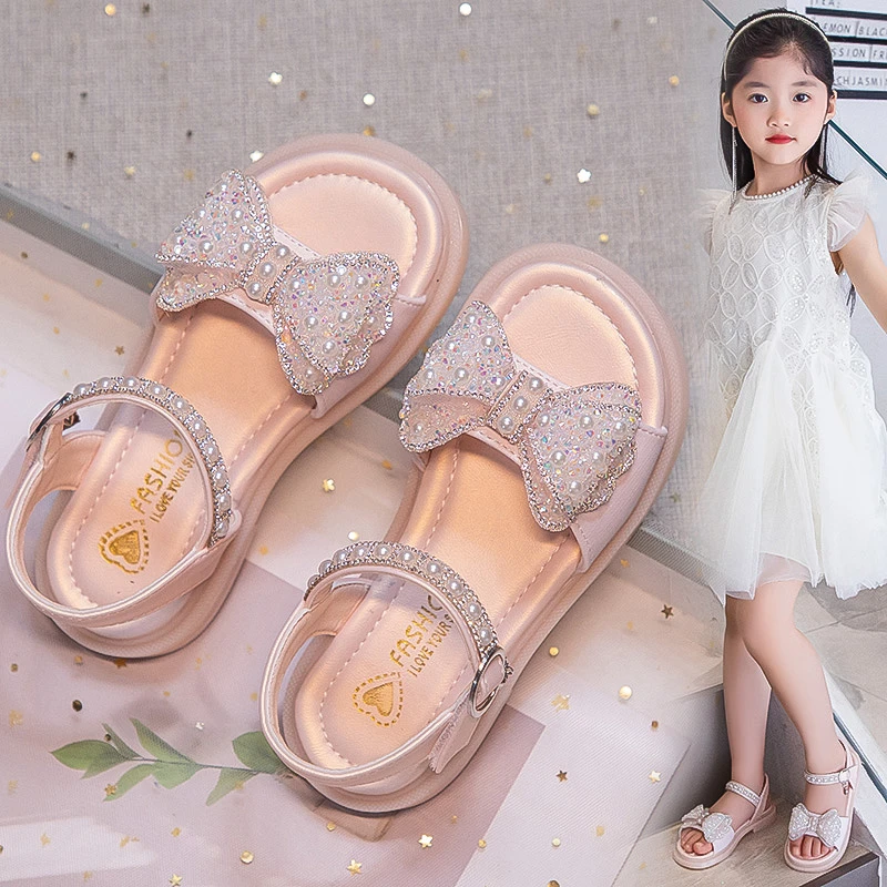 女童凉鞋网红小女孩公主鞋幼儿园夏季新款软底儿童防滑童鞋鞋子