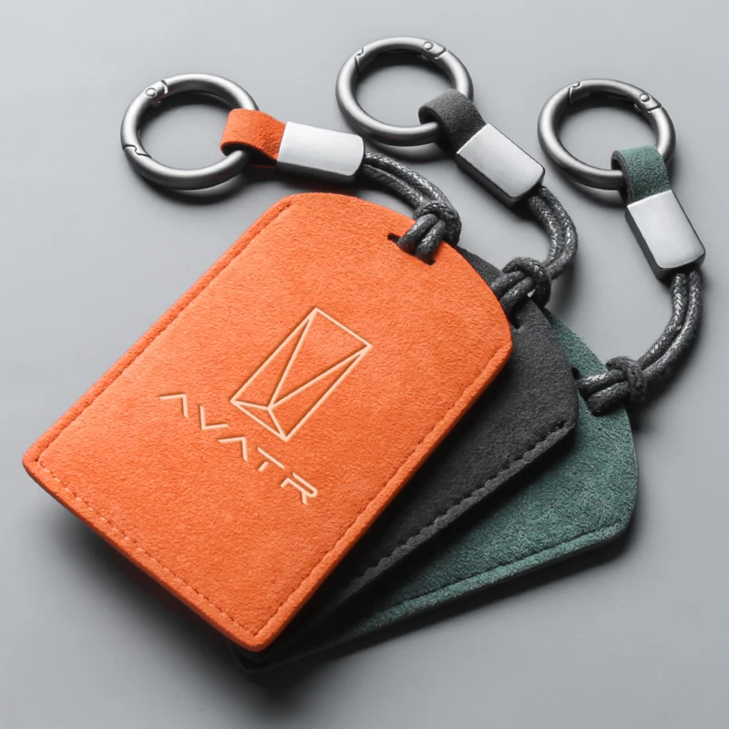 适用阿维塔11卡片钥匙套汽车NFC卡包长安华为翻毛皮套壳高档配件