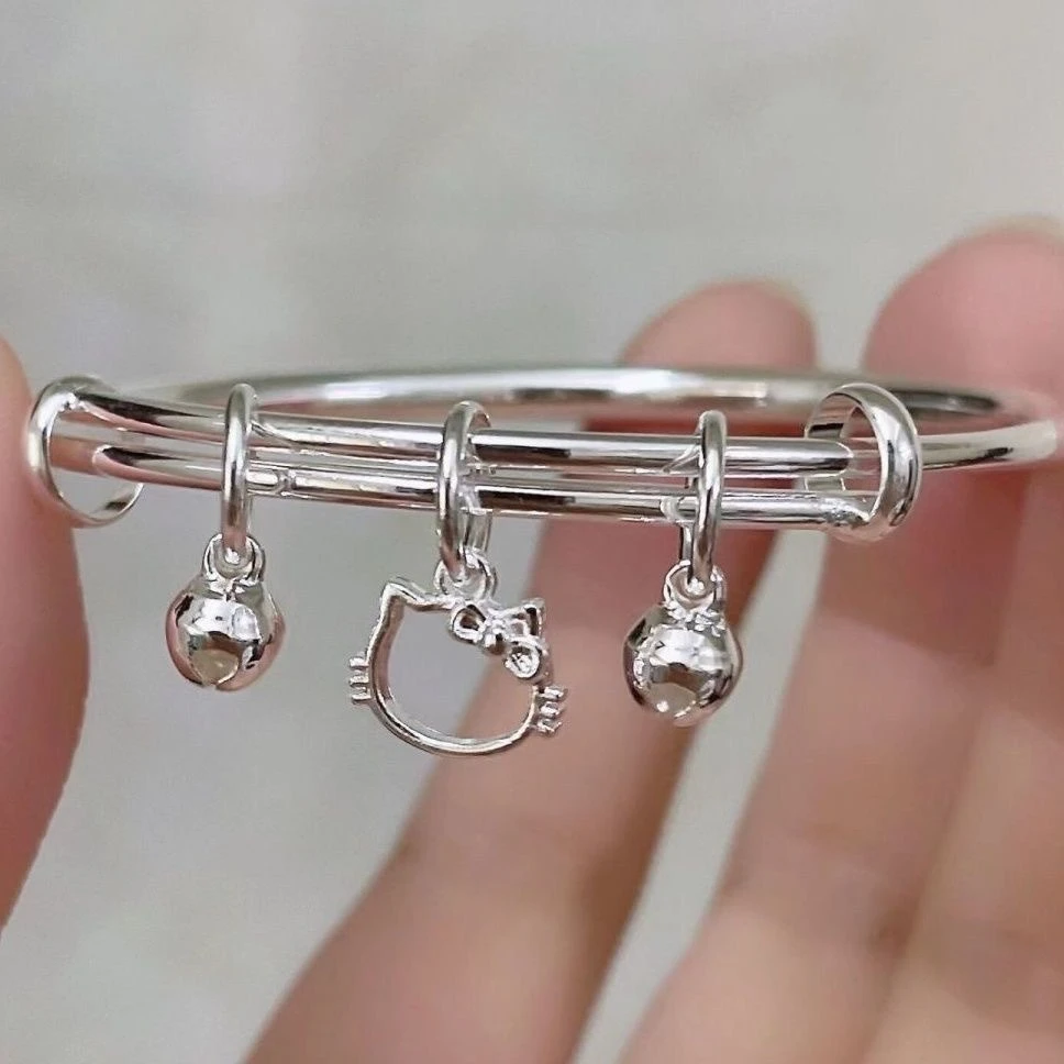 新款KT猫铃铛凯手镯蒂猫吊坠小众送闺蜜女友生日可爱时尚精致