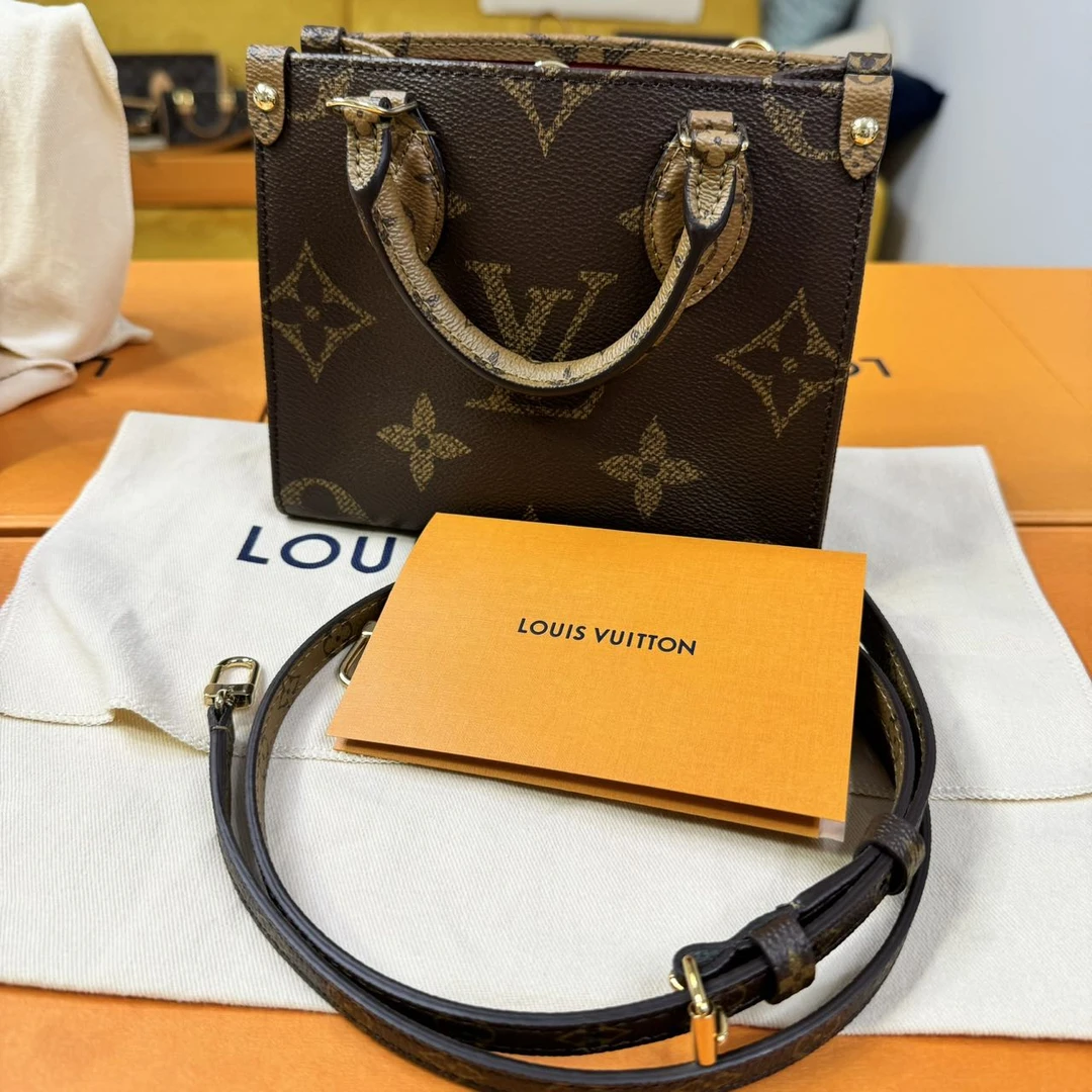 未使用 LouisVuitton/路易威登 LV 老花onthego bb 包