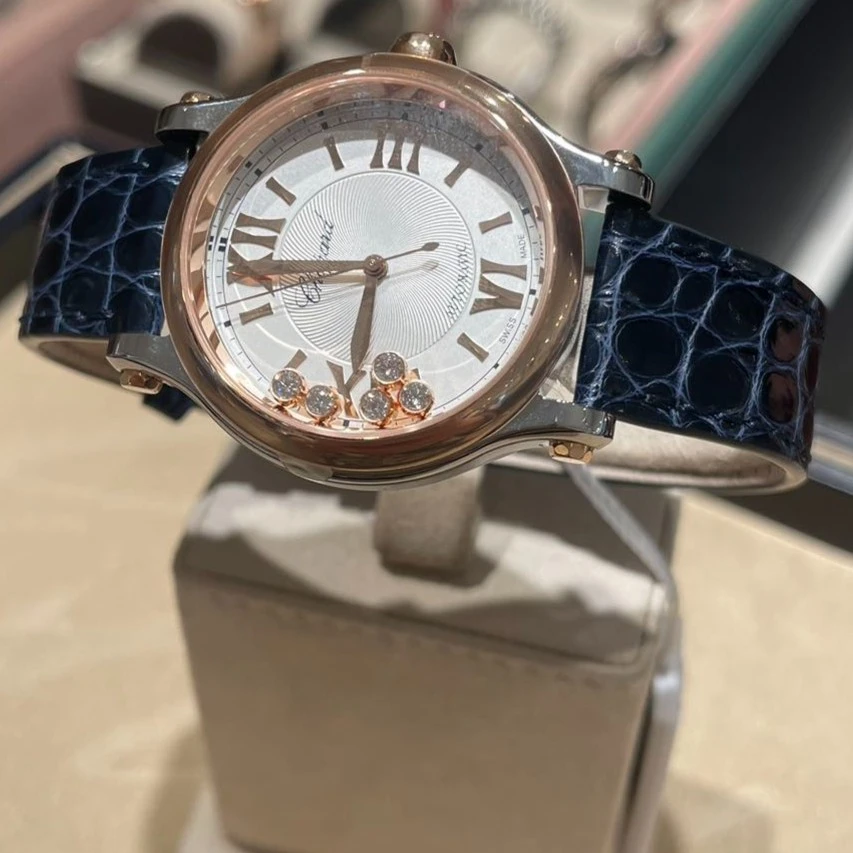 全新未使用 Chopard/萧邦 萧邦手表 五钻  半金半钢   33mm
