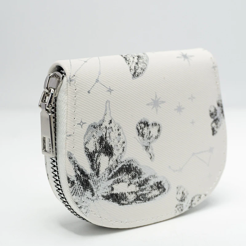 女士卡包黑蝴蝶甜美简约多功能防消磁防盗轻