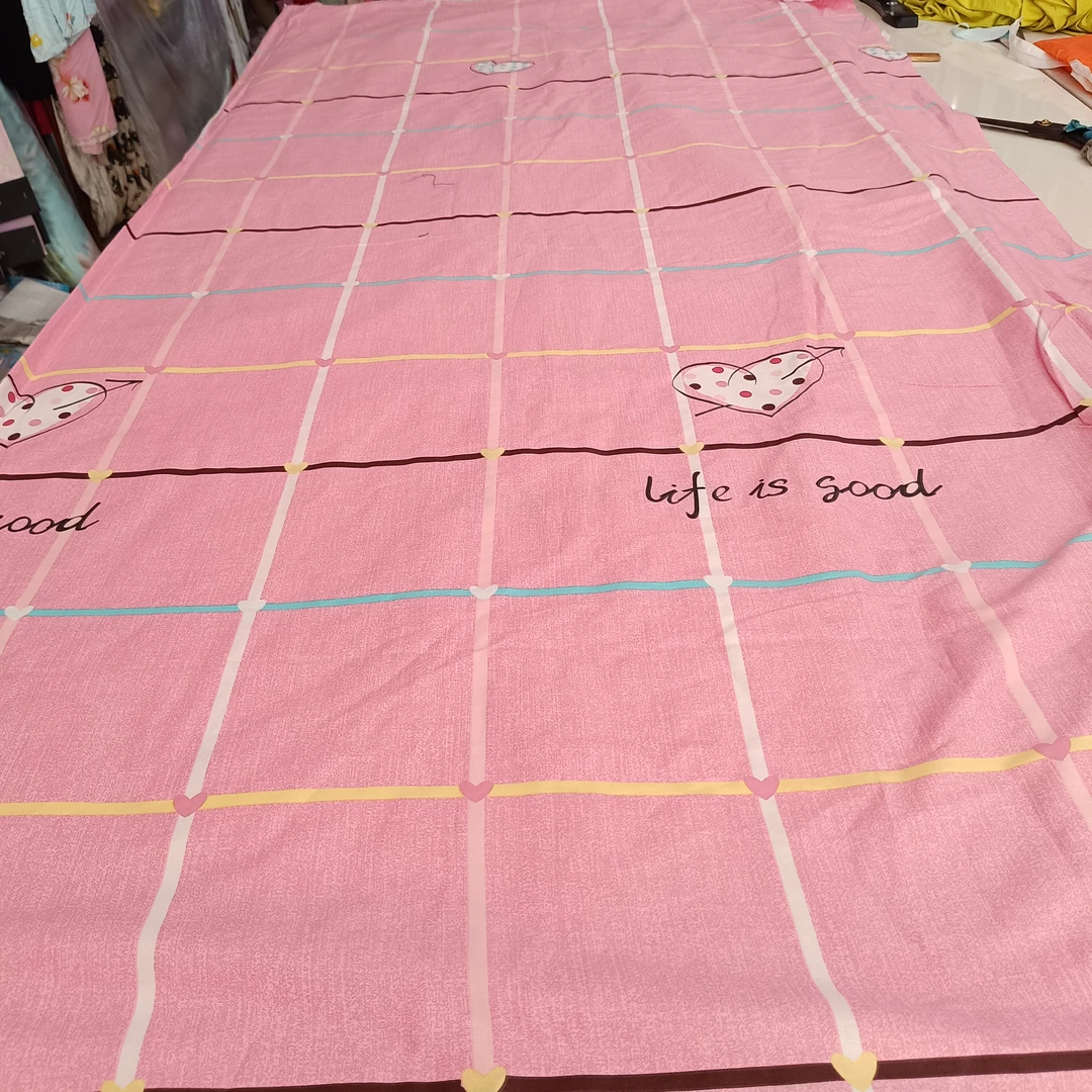 源园家纺纯棉斜纹高支棉布头处理清仓床品大布头