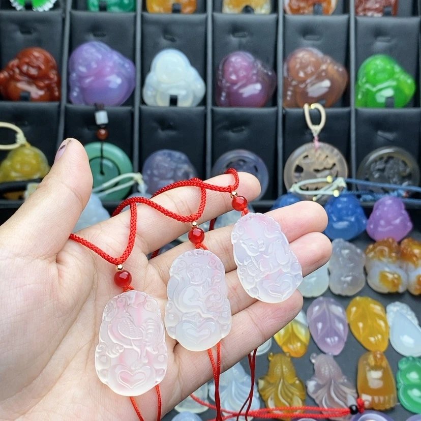 【闪购商品】玛瑙/玉髓颈饰合金尛*、