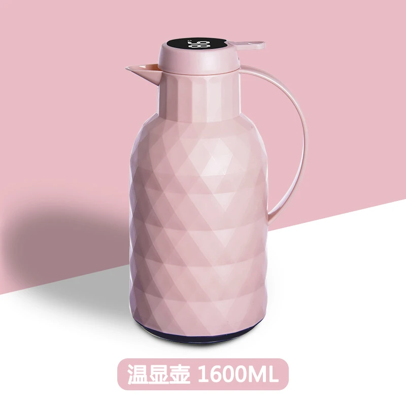 NERVISHI/乐唯诗智能温显钻石款保温壶1.6L大容量暖水壶便携暖壶