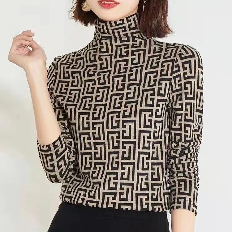 【丽姐专属】潮花字母打底衫