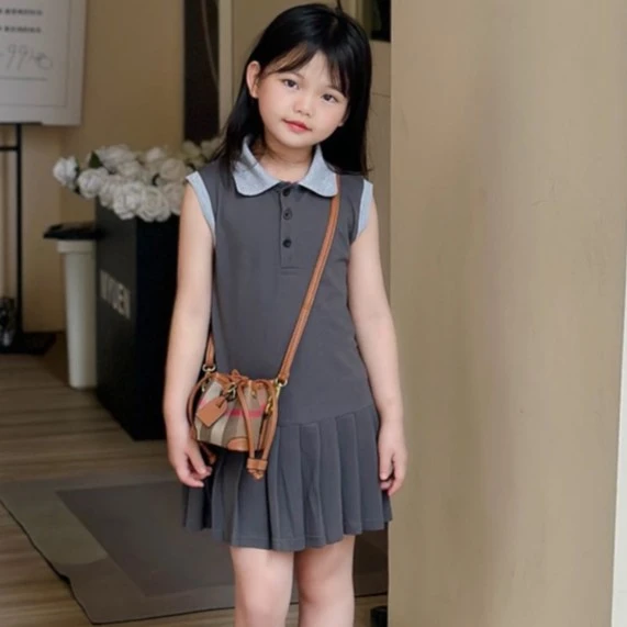 网红洋气儿童包包2024新款女童宝宝斜挎包小女孩外出配饰水桶包