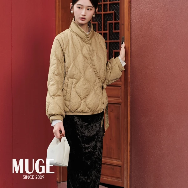 MUGE/慕歌外套短款宽松棉服加厚保暖立领冬季时尚休闲百搭复古