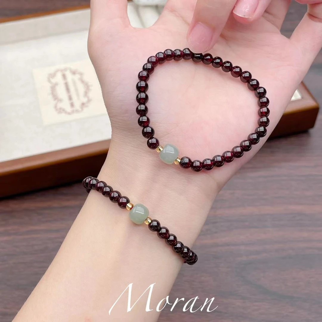 【MY觅见  Moran】石榴石简约气质款手串时尚G2327