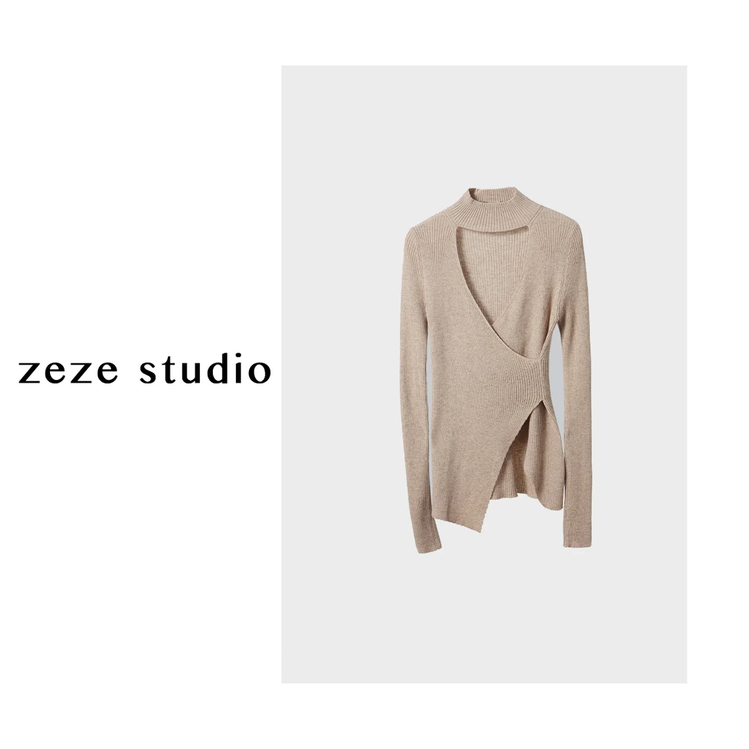 zezestudio【独立设计师】长袖针织衫气质百搭时尚百搭圆秋冬设计13