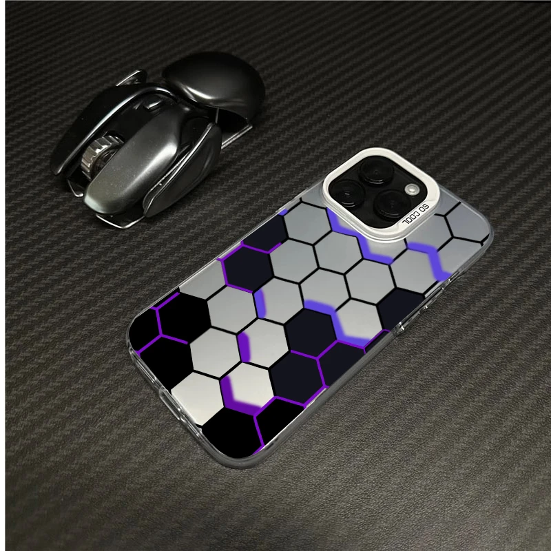 立体蜂巢金属按键苹果14promax手机壳iPhone13pro12/11磨砂15镭射