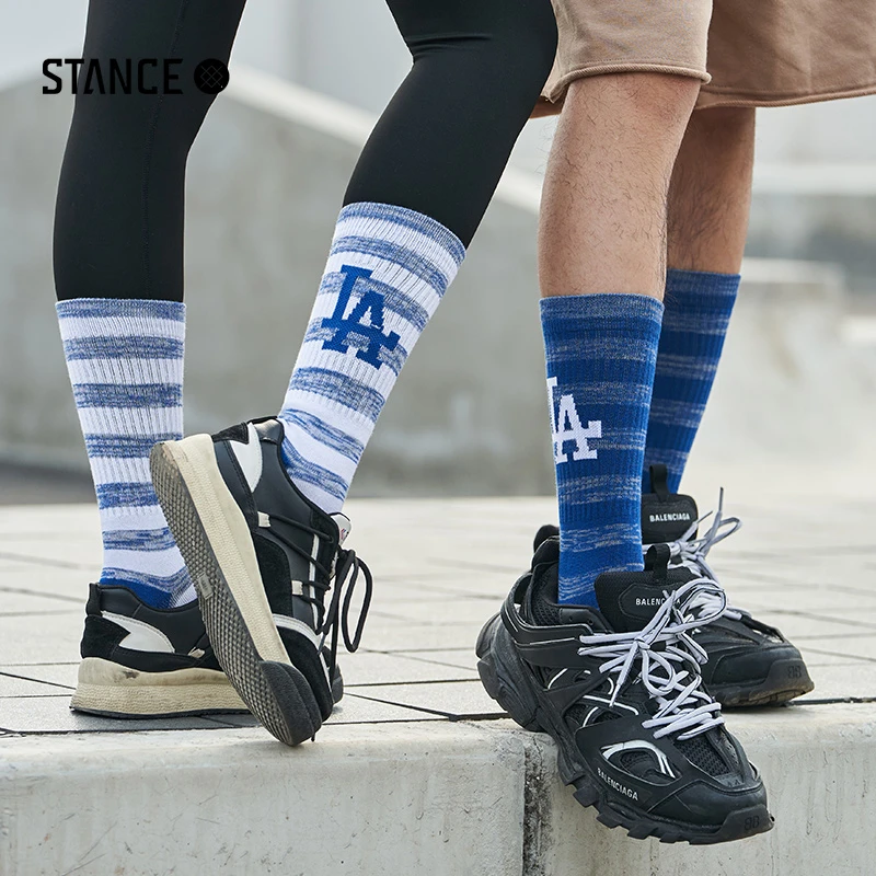 STANCE MLB联名棒球队联名休闲袜556中筒袜子男女款棉袜吸汗袜子