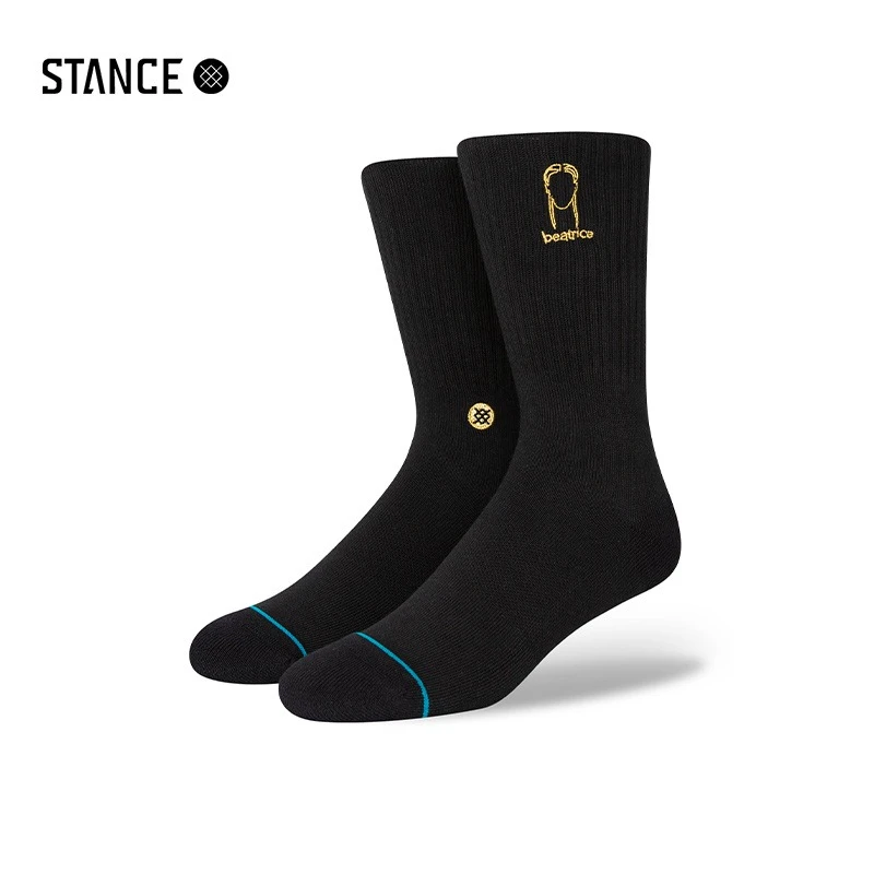 STANCE 滑板家联名BEATRICEDOMOND款男女休闲袜夏季透气中筒袜