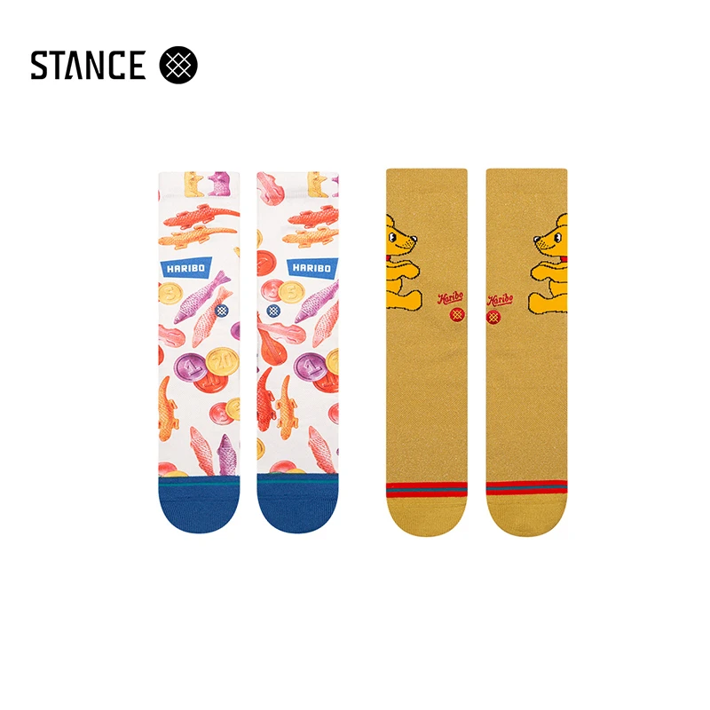 STANCE 软糖HARIBO联名555中筒袜休闲袜卡通春夏新款男女情侣袜子
