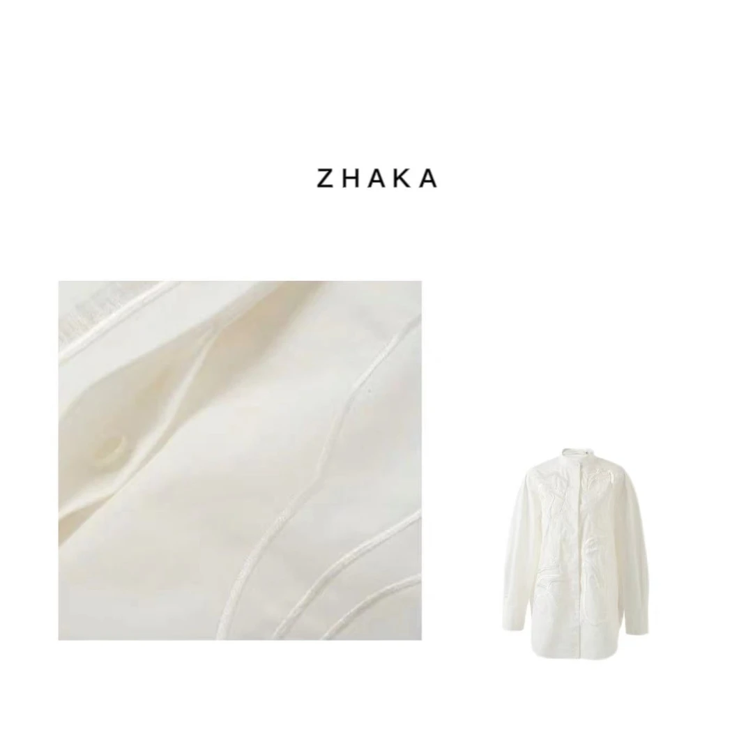 ZHAKA/马奈重工刺绣衬衫