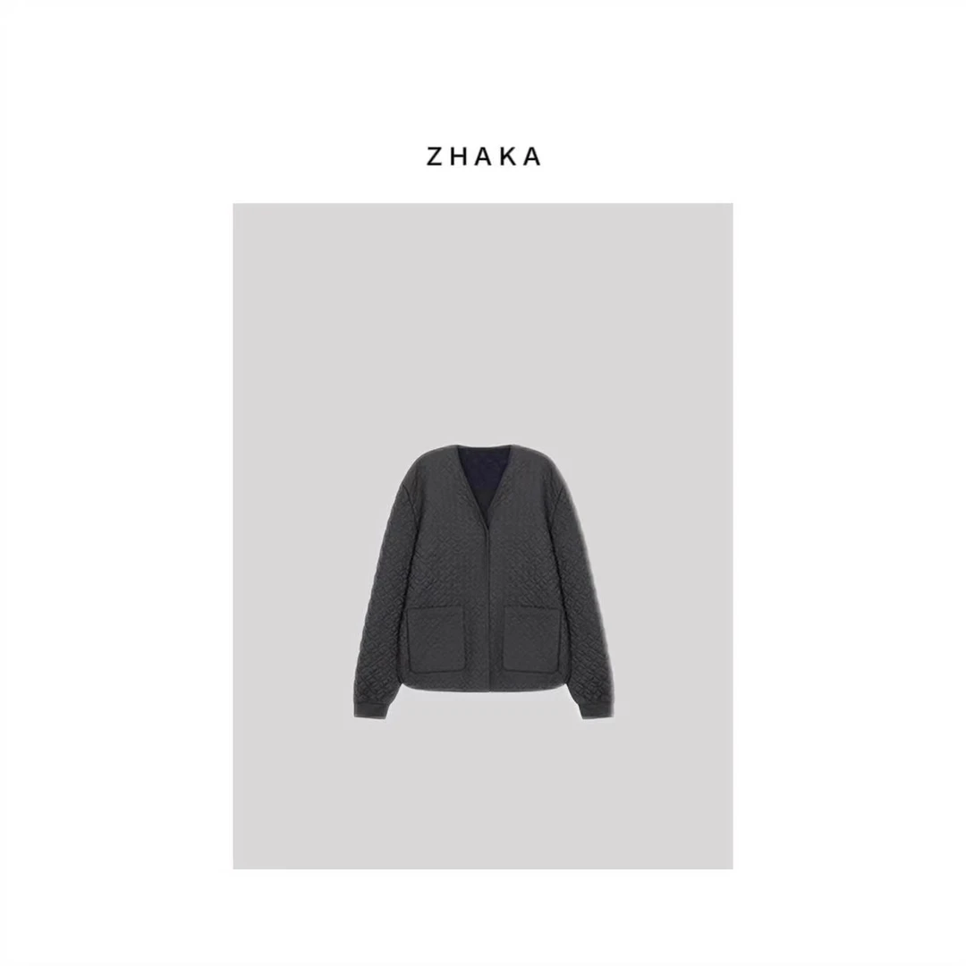 ZHAKA/铜钱刺绣棉外套