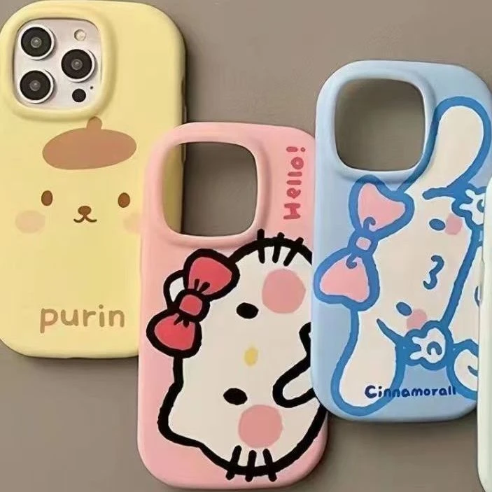 创意卡通苹果15/14/13promax手机壳12全包华为/vivo/小米/oppo女