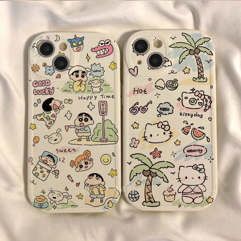 苹果华为vivo小米oppo手机壳女款iphone15/13/14软硅胶套华为荣耀