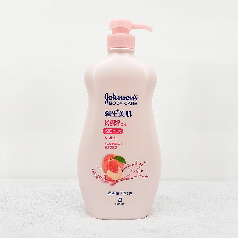 强生美肌恒日水嫩沐浴乳720g滋润保湿蜜桃香氛沐浴露补水持久留香