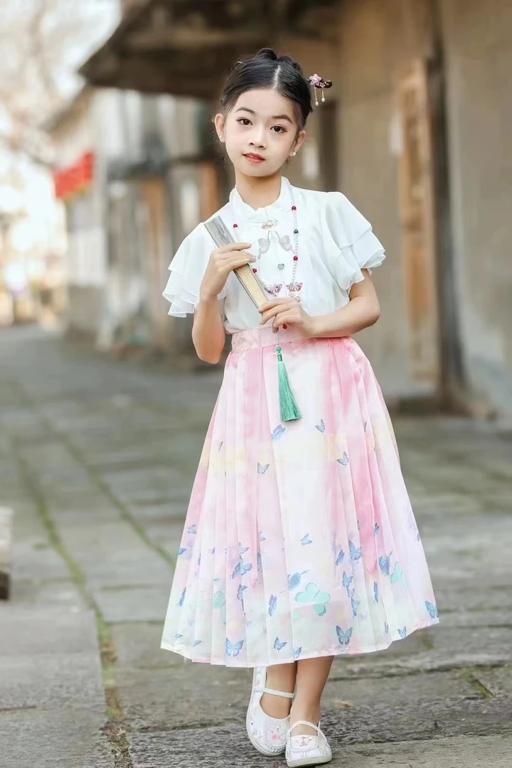 女童汉服套装国风款
