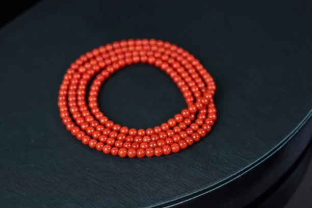 原矿南红柿子红3.5mm小米珠