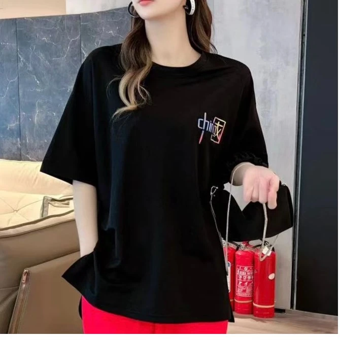 932中国短袖国潮风曳步舞上衣休闲运动服广场舞服