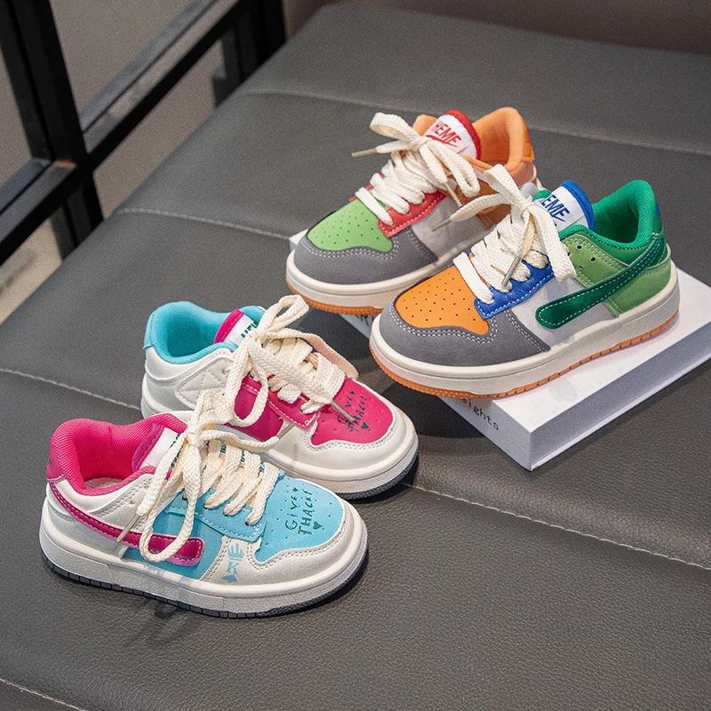 女童鞋子2025春秋款儿童运动鞋中大童透气女童鸳鸯鞋百搭男童板鞋