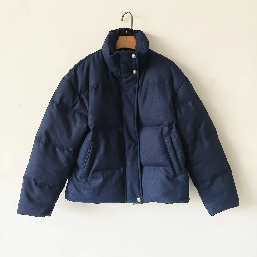 既是/JISHI【立领厚实鹅绒羽绒服】秋冬新款女装保暖宽松百搭外套