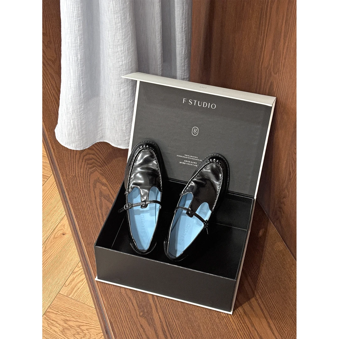 【撞色玛丽珍皮鞋】DM405X008