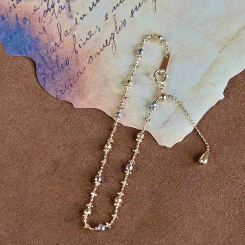 【子萱珠宝】18K金双色仙女手链-ZX240039