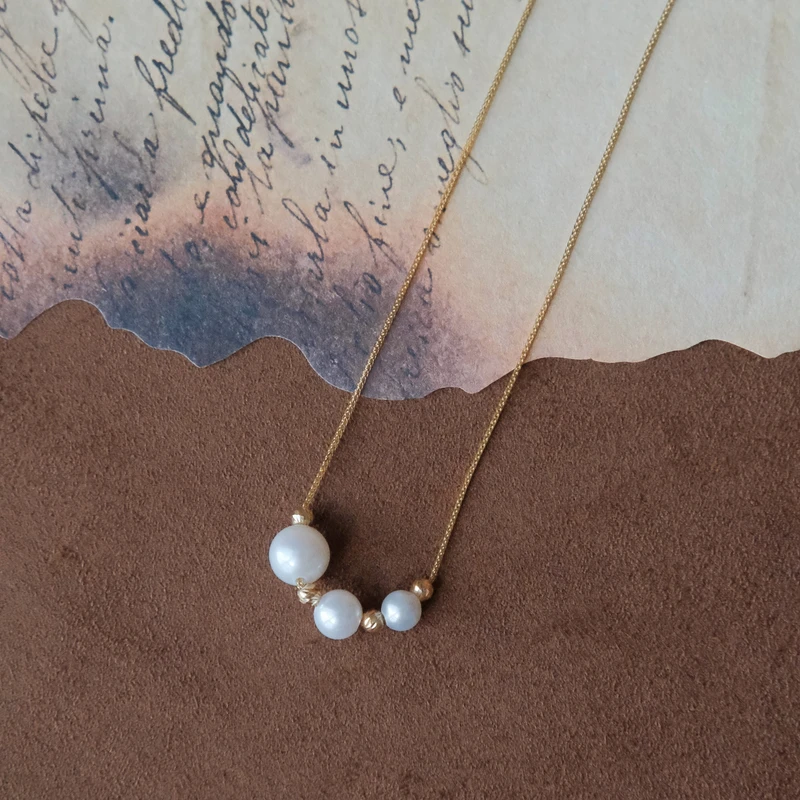 【子萱轻奢】18K金晚星项链-ZX240051