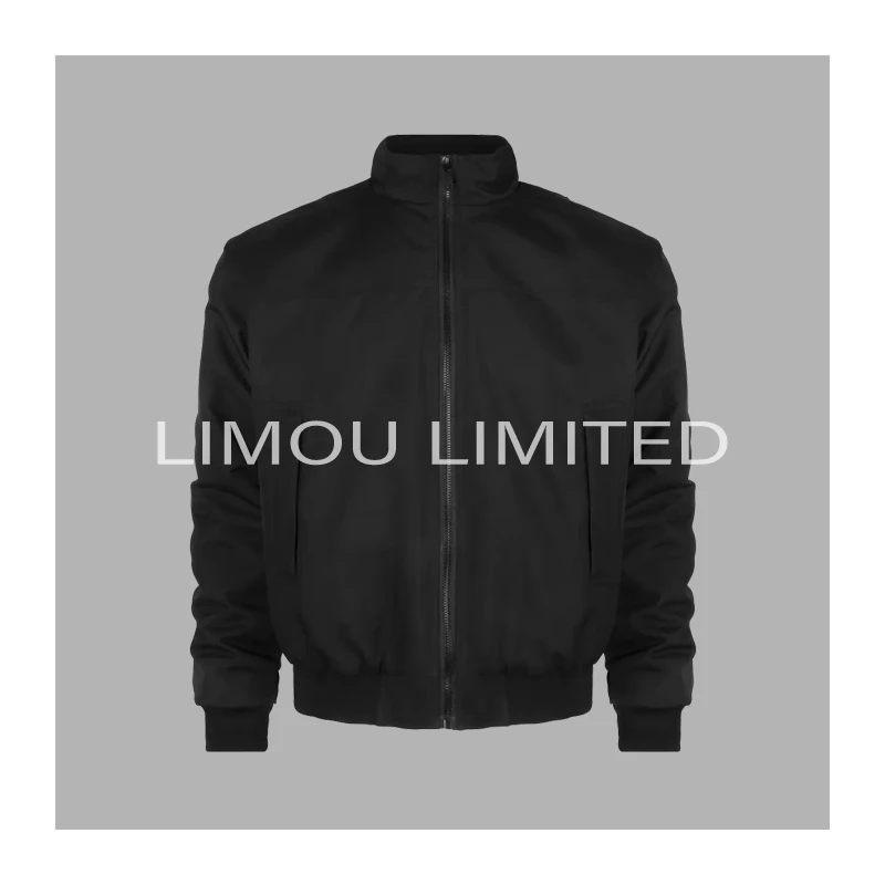 【清仓】冬季三防水Bomber飞行员立领夹克棉衣黑色棉服男款冬季外套