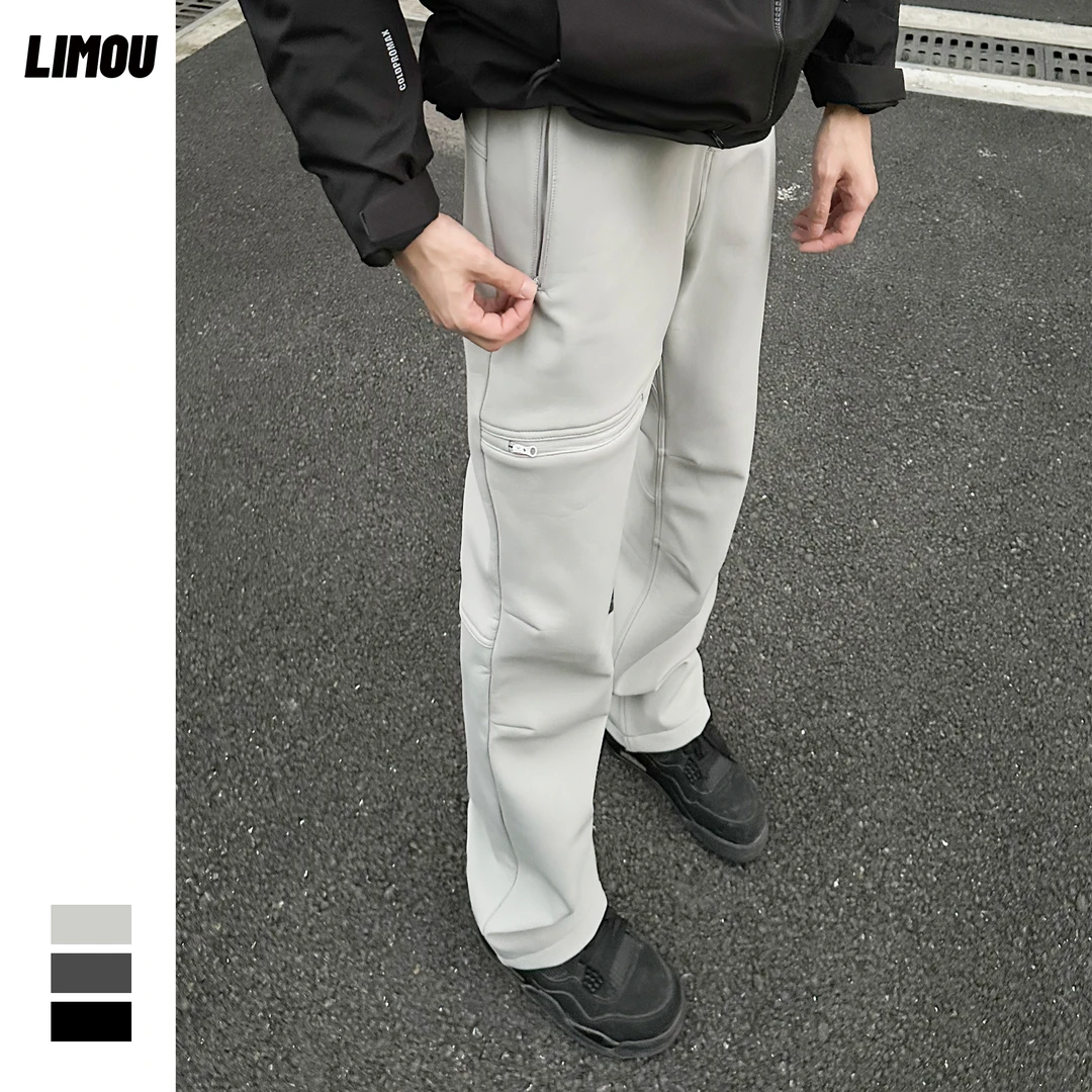 LIMOU秋冬季鸟版GAMMA版型伽马加绒加厚户外冲锋裤机能长裤子男士