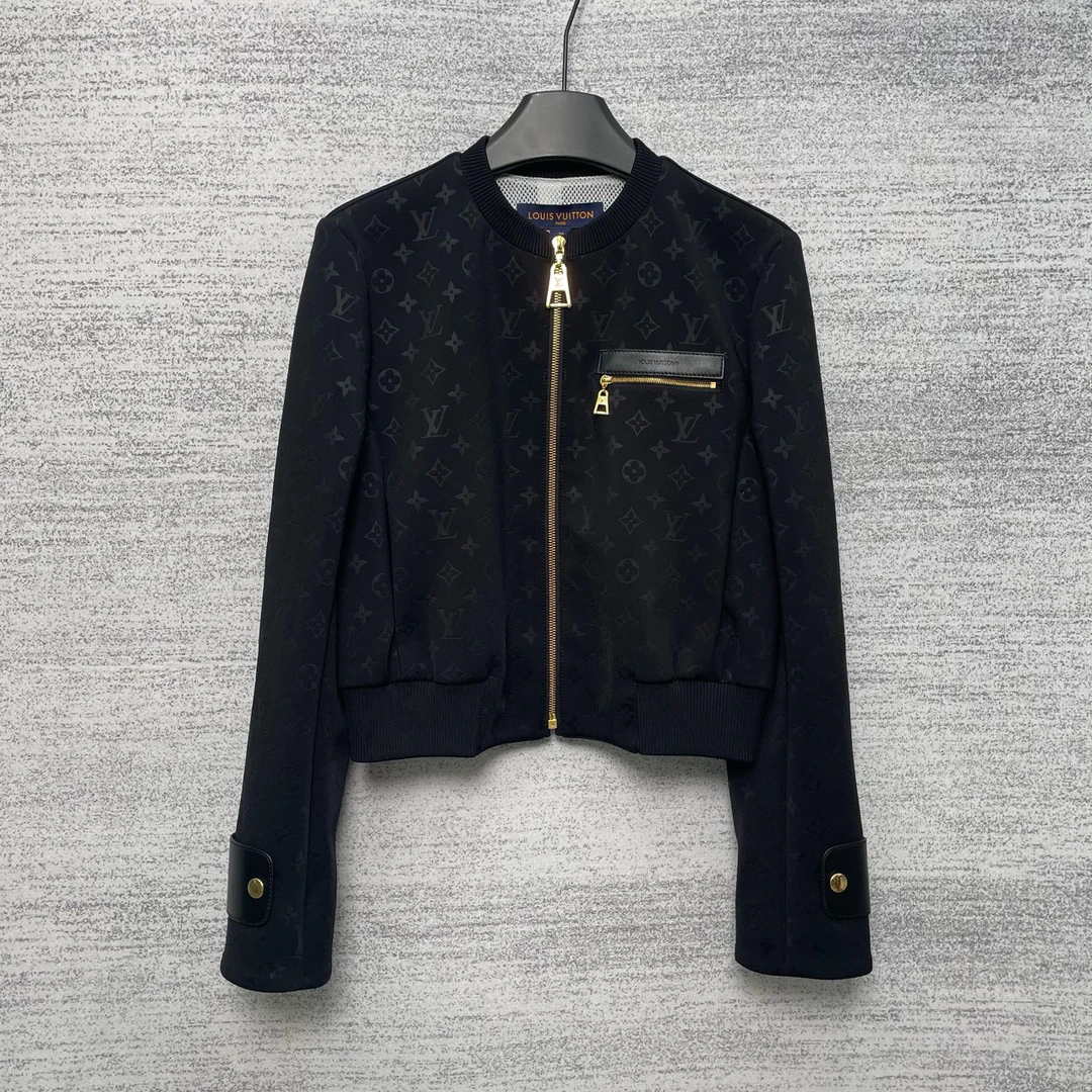 LV/路易威登/满印印花拉链长袖夹克外套/尺码36/98新/WX108775