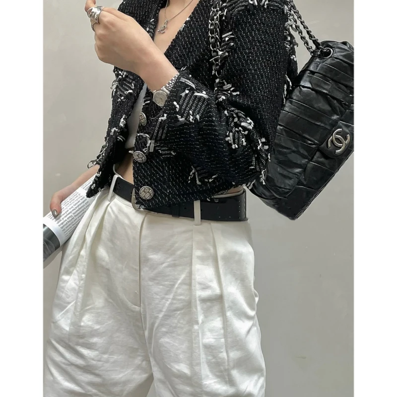 CHANEL/香奈儿/女权主义系列黑色外套/尺码34/98新/WX108817