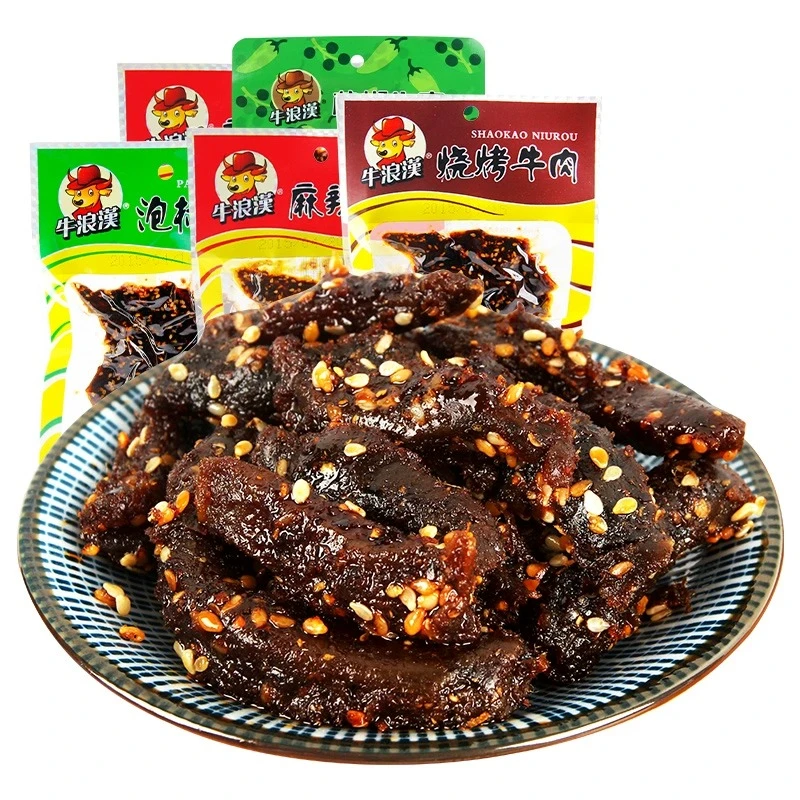 牛浪汉泡椒麻辣孜然牛肉干60g*3/6/10袋四川重庆特产网红零食批发