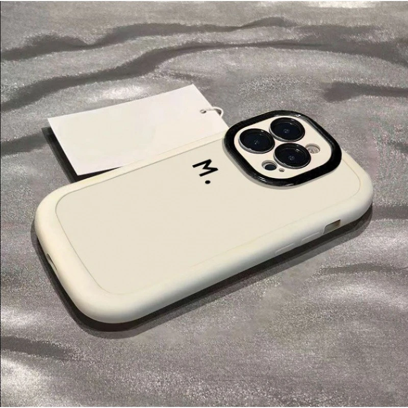 英文适用iPhone15Promax硅胶简约男女苹果16pro新款手机壳14plus