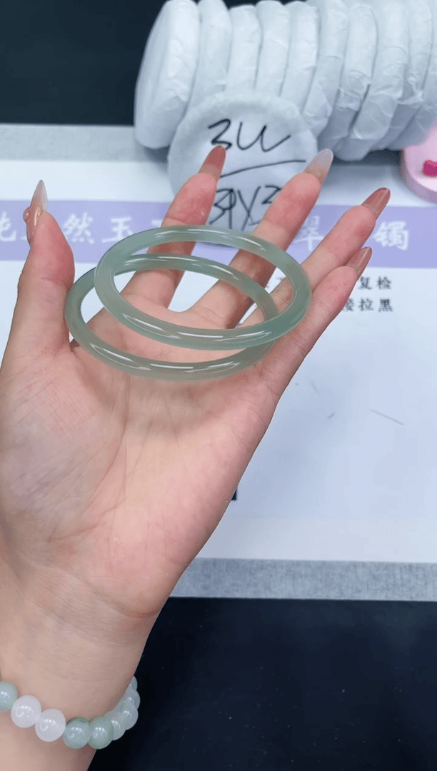 【闪购商品】石英质玉手镯未镶嵌M324-56+多样性发一