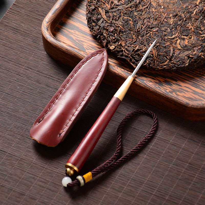 功夫茶道零配件高档酸枝大马士革茶针普洱茶饼分茶器茶锥茶刀