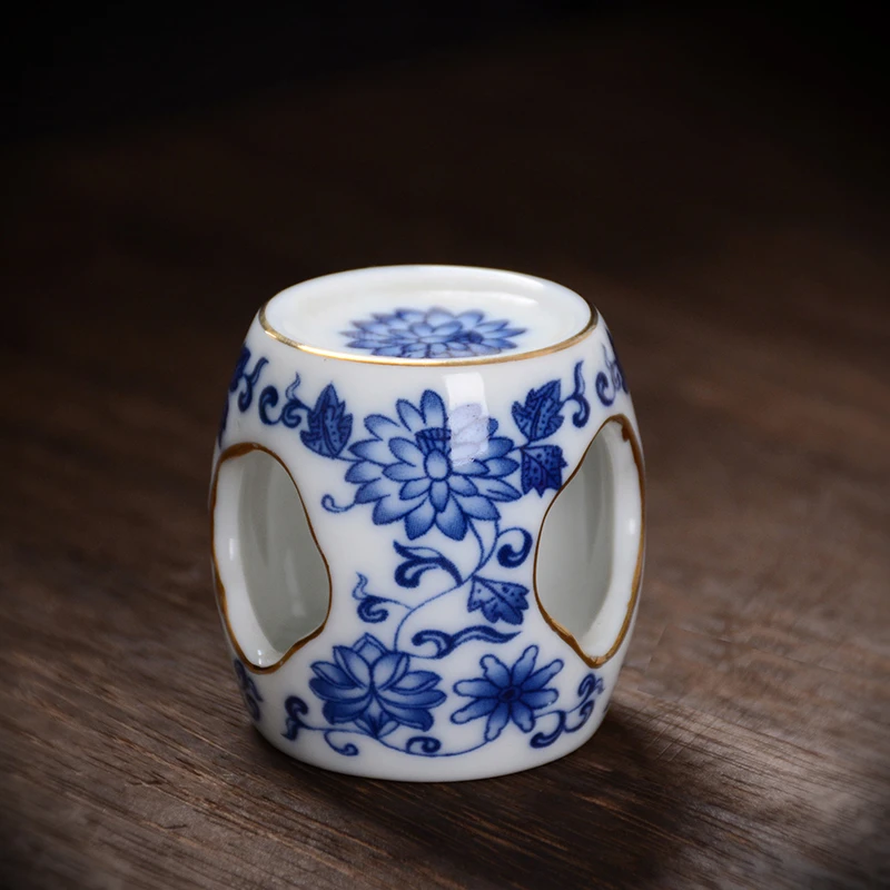 爱赏青花盖置紫砂茶壶盖碗盖子配件白瓷盖托陶瓷壶盖架茶具垫茶道