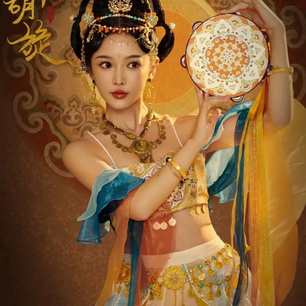 铁合金项链 波西米亚民族风敦煌飞天舞蹈项链小枫同款汉服饰品