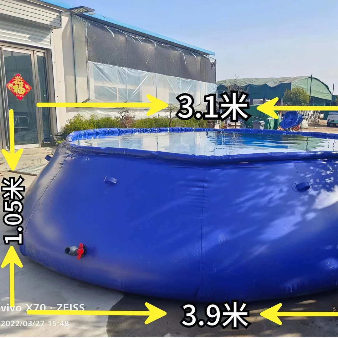 加厚PVC水罐大容量 户外使用可折叠好收纳 可重复使用支持定做